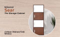 Wooden Cabinet - 3 Tier Wood Storage Cabinet for Living Room with Magnetic Door, Space Saving Furniture for Home, Kitchen Wood Cupboard, Almari by Home Decor Decorative. 
