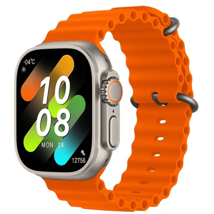 HK8 Pro MAX 2.12 Inch AMOLED Screen Smart Watch Ultra 49mm Men Series 8 NFC  Wireless Charging Sports Watch (Orange) | Daraz.pk