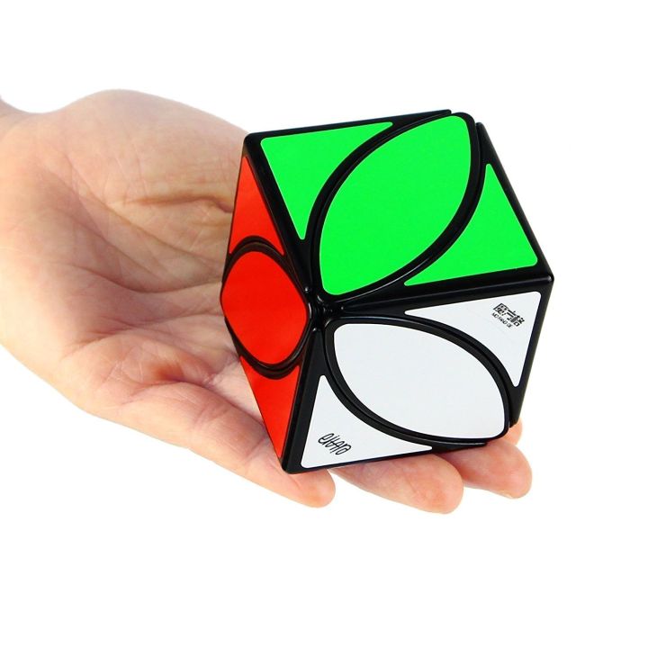 Qiyi Magic Square Maple Leaf Ivy Rubik's Cube Curved Inclined Shaped Clover Rubik's Cube Toy