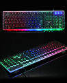 EWEADN GX60 Punk Colorful Backlight USB Wired Retro Gamer Gaming Keyboard For Desktop Laptop External Universal Keyboard. 
