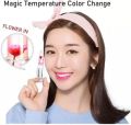 Beautiful Crystal Flower Jelly Lipstick, Waterproof Long Lasting Lip Balm Lips Moisturizer Magic Temperature Color Change Lip Gloss Lipstick. 