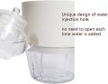 Techmanistan Indoor Plastic Self Watering Flower Pot With Cotton Rope & Container For Water. 