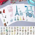 3D Pen Stencils, 10 Sheets 10 Patterns 3D Drawing Paper Templates, with a Reusable Transparent PVC Drawing Board, 3D Art Pen Accessories Set for Kids (Random 10 sheets). 
