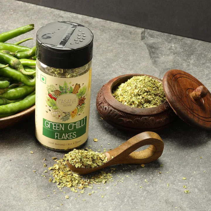 Rasatva%20Green%20Chilli%20Flakes%20Dried%20Green%20Chilli%20Flakes%20100%25%20Natural%20(25g)%20-%20Image%202