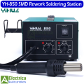 Yihua YH-850 3 Nozzles Lead Free Hot Air Soldering Station Smd Rework Station With Heat Gun By Electrica. 