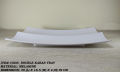 1 Piece Melamine Double Kabab Tray - Serving Tray -  Melamine Material - White & Black. 