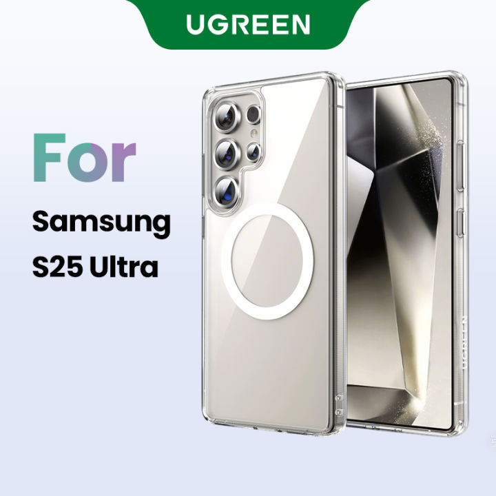 UGREEN Crystal Clear Original Series Magnetic Mobile Phone Case Magnetic Type Transparent for Samsung S25 Ultra Case