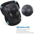 6Pcs/Set Teens & Adult Knee Pads Elbow Pads Wrist Guards Protective Gear Set for Roller Skating, Skateboarding, Cycling Sports. 