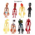 NEW 8pcs Siren Head PVC Toy Action Figures Sirenhead Figure Horror Models Funny Head Toys for Kids Children Birthday Gift. 