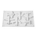 Airplane Shape Silicone Fondant & Chocolate Mold 6 Cavity. 