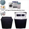 100% Waterproof Twin-Tub Washing Machine Cover - Universal Size | Best Fit For 7KG to 15KG | Fine Quality. 