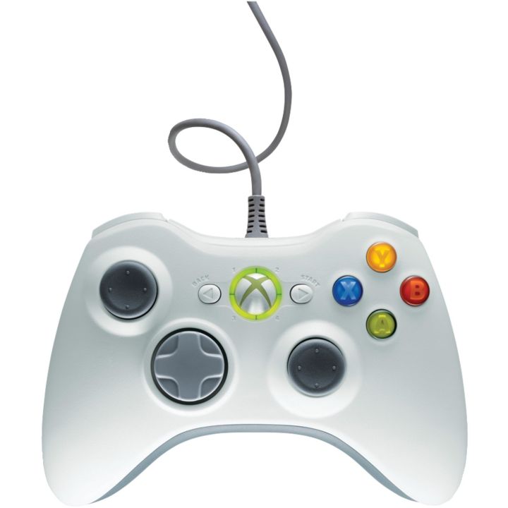 Xbox 360 Controller for Windows & Xbox 360 Console Wired USB Joystick Support PC Laptop[WHITE]