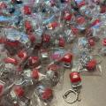 Keychain Mechanical Keyboard Keychain Switches Tester LED Light Red Keycap Stress Relief pendant Wooden fish button cap Colorful light decompression button. 