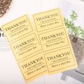 100 Packs Thank You Drink Bottle Sticker Transparent Self-Adhesive Baking Sticker Label. 