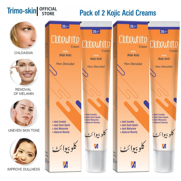 Pack of 2 Kojic Acid Skin Blemish Treatment Cream for All Skin Types - Moisturizing Skincare Solution with the Power of Kojic Acid for Radiant Skin