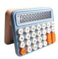 Desktop financial accounting calculator, 12-bit color keyboard, large screen calculator, modern calculator. 
