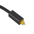 【MIGA PALAZA】 Dual Port Adapter Audio Toslink Digital Optical Audio Splitter Adapter Audio Cable 1 in 2 out - intl. 