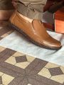 Genuine Leather Shoes For Men - Real Cow Leather Brown Shoes For Men - Breathable Business Summer Slip formal shoes for men leather - Medicated Insole & Outdoor Wear shoes for men leather. 