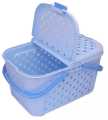 Plastic Mighty basket / baby basket / Storage basket with Lid large size. 