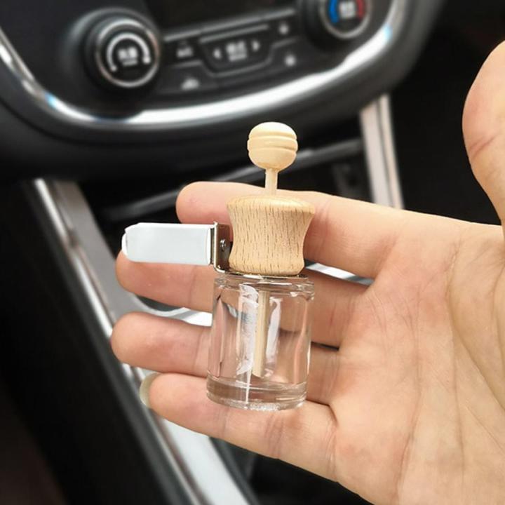 1 Car Outlet Empty Perfume Bottle Cylinder Refillable Transparent Car