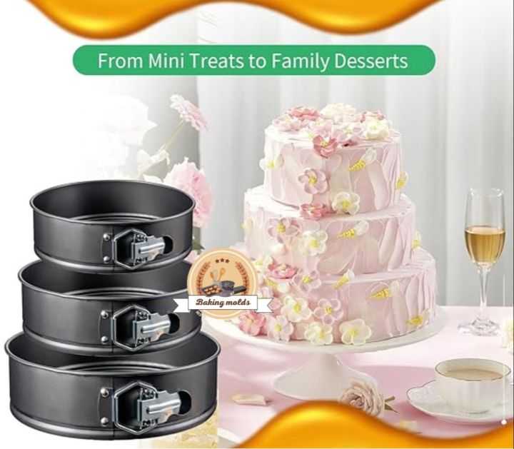 (Cake%20Pan%20set%20nonstick%206,7,8%20inches%20%20with%203%20piping%20pages%20free%20set)%20Non%20stick%20Cake%20Pan%20-%20Springform%20Non-stick%20Bakeware%20Cheesecake%20Pan%20with%20Removable%20Bottom%20-%20Non%20Stick%20Lockable,%20Leakproof%20And%20Round%20Shape%20For%20Baker%20&%20Baking%20Cake%20Pan%20Tool%20cake%20Pan%20cake%20molds%20-%20Image%205