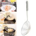 Deep Frying Strainer Spoon Mesh Net Strainer Ladle Long Handle. 