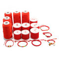 0.2-2mm Red Knit Rope Cord Thread Chinese Knot Macrame Braid String For Jewelry Making DIY Bracelet Necklace. 