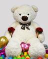 7 Foot Life Size Cozy Cream Giant Teddy Bear Cuddles - The BIGGEST Teddy Bear!. 