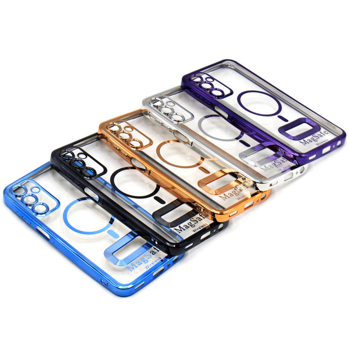 Samsung A15 4G - 5G Back Cover Soft Multi Chrome Border Camera Protection Cover For Galaxy A15