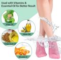 Silicone Gel Heel Pad Socks For Pain Relief And Anti Crack Heels. 