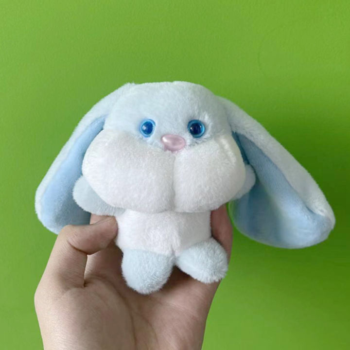 Children's cute plush toys, rabbits, big ears, rabbits, ragdolls, easy to clean, keys, pendants, dolls