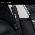 TRD Car Seat Belt Cover Universal Leather Car Safety Belt Auto Shoulder Protector Strap Pad Cushion Cover For Toyota Vios Hilux Camry Harrier Innova Rush Yaris Alphard Hiace Fortuner Vellfire Corolla Cross RAV4. 