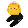 Baby Boy'S Letter Prin Clothes Long Sleeve Sweatshirt & Trousers Set, Casual Fall Summer Kid'S tracksuit. 