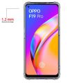 Oppo F19 Pro Transparent Bumper Back Cover. 