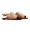 Brown Flat Sandals for Women. 