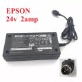 PS-180 Epson PS-180 M159D 24 Volt 2 Amp ,3 Pin DIN Plug AC Power Adapter Power Supply 24V 2A for EPSON T88V T90 T90P U220A U220B U220D U220PA U220PB U220PD U230 U230P. 