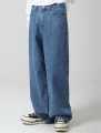 Men's Loose Fit Wide Leg Denim Jeans Retro Baggy Streetwear Trousers Casual Straight Leg Denim Pants. 