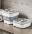 Silicone Rice Storage Box Rice Dispenser Rice Container Grain Storage Jar Kitchen Organizer. 