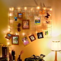 Metal Mesh Grid Panel Wall Decor - Multi-Function Organizer for Home Display. 