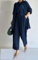 3Pc Suit* *Coat With Inner With Stylish Belt Trouser With 7 Beautiful Colors*. 