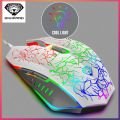 Divipard G202 Wired Cool RGB Optical Mouse Programming Ergonomics for PC Desktop Notebooks Suitable 3200DPI desktop Gaming Mouse. 