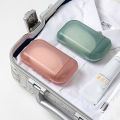 Portable Sealed Round Shampoo Bar Soap Holder Box Case Container Home Travel Nicle. 
