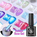 UR SUGAR 7ml Auroras Rubber Base Gel Nail Polish Blue Glitter Sparking Soak Off UV LED Nails Art Gel Varnish. 