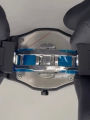 Black Wristwatch Stainless Steel Quartz Watch for Men. 