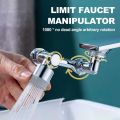 Faucet Robotic Arm Faucet 360 1080°| Universal Rotation Faucet Extension| Splash-proof Faucet| Mechanical Arm Faucet |Water Nozzle Faucet| Adaptor Kitchen Tap with 2 Water Outlet Modes for Face Washing Gargle Hair Washing| SJR Collections. 