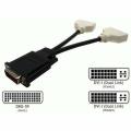 DMS-59 to Dual DVI Adapter DMS 59 Pin Male to Two DVI 24+5 Female Converter 1080P Gold-Plated Dual Monitor Y Splitter. 