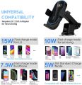 KKM Wireless Car Charger, 15W Auto-Clamping Wireless Car Charger Mount, Air Vent Dashboard Car Phone Holder. 