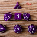7pcs/set Multifaceted Dice d d d4 d6 d8 d10 d% d12 d20 Polyhedral Games Dice Set Board Game entertainment Dice 6Colors. 