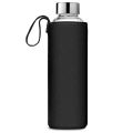 Glass Water Bottle Hydrate in style with the 1000ml Borosilicate with cover. 