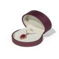 Semi-circular Jewelry box Sophisticated Brushed PU leather Pendant box Necklace box Bracelet for Storage Organization Gift Jewelry showcase Home decor. 